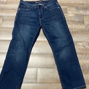 Axe and Crown Men's Deep Relaxed Straight Jeans  34x32